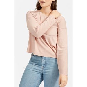 Everlane Long Sleeve Box-Cut Pocket T-Shirt